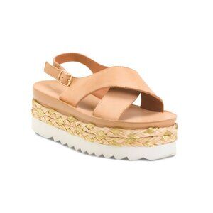 ANTELOPE Taupe Leather Abby Comfort Sandals